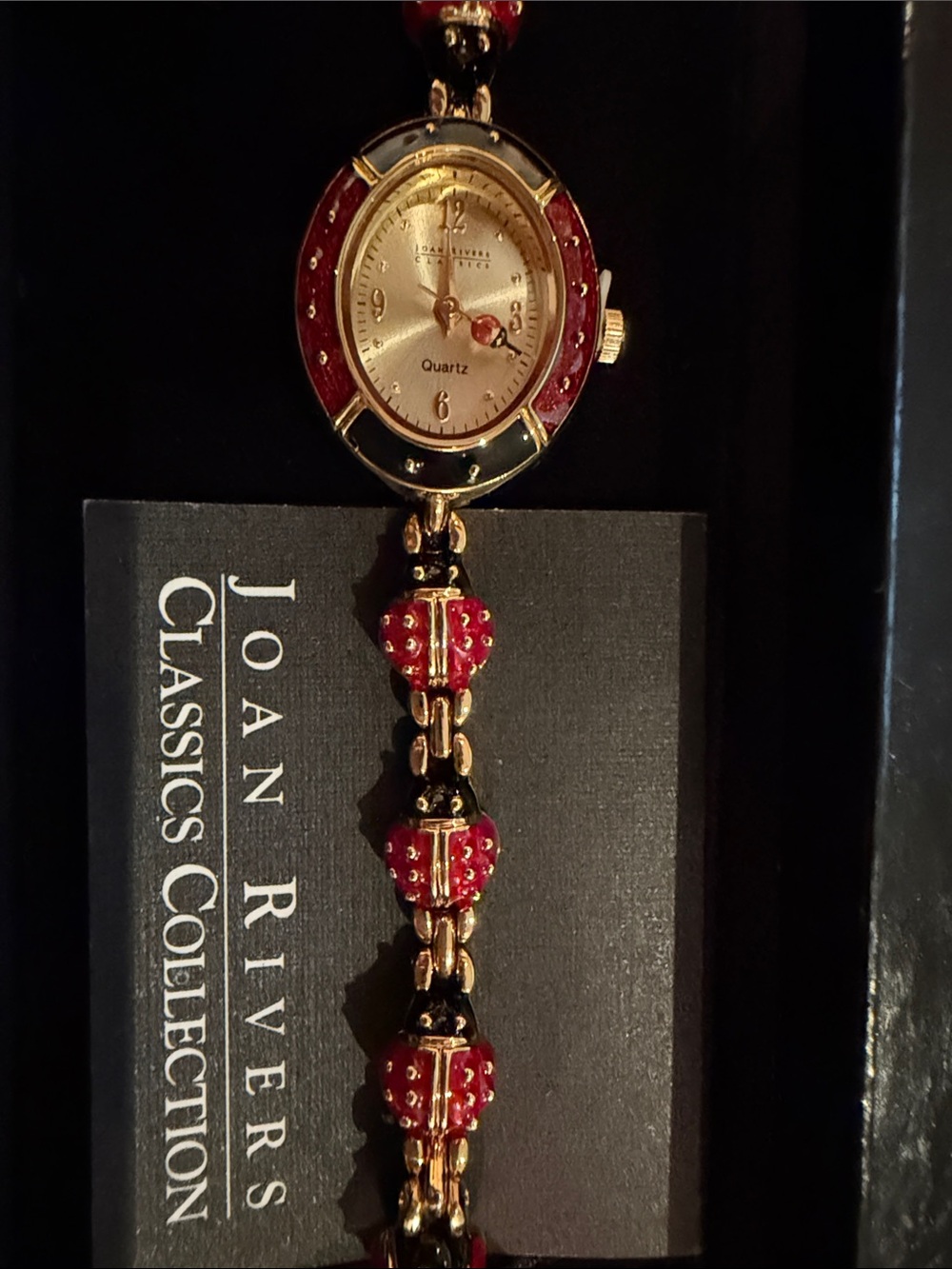 Joan Rivers Women's Red Ladybug Bracelet Watch